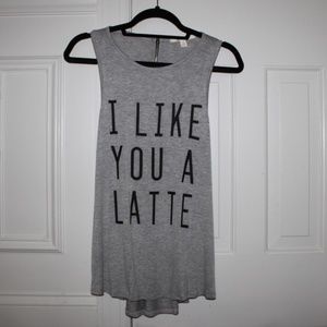Francesca’s “I Like You a Latte” Tank